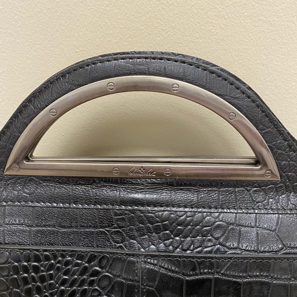 Patricia Nash black croc purse - Picture 5 of 6